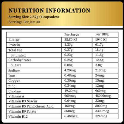 Beef Liver Capsules